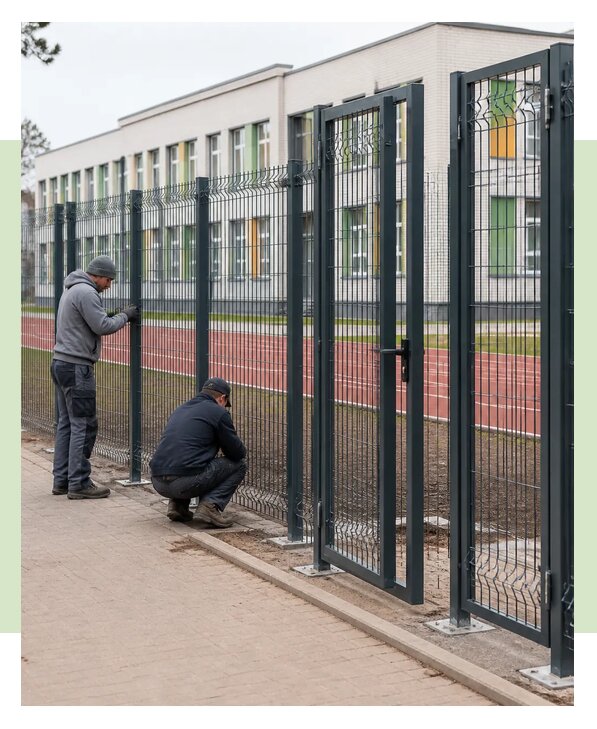 Монтаж ограждений для школ и учебных учреждений в Славгороде